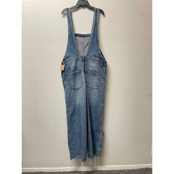 Free People Distressed Crop Overalls- sz28 - Picture 3 of 9